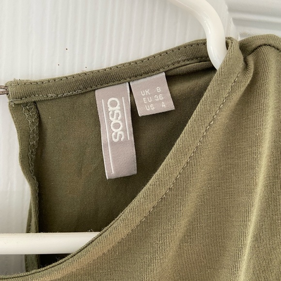 ASOS women's army green romper - Picture 3 of 4